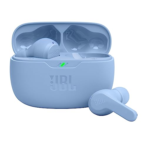 JBL Vibe Beam - True Wireless JBL Deep Bass Sound Earbuds, Bluetooth 5.2, Water & Dust Resistant, Hands-free call with VoiceAware, Up to 32 hours of battery life (Black)