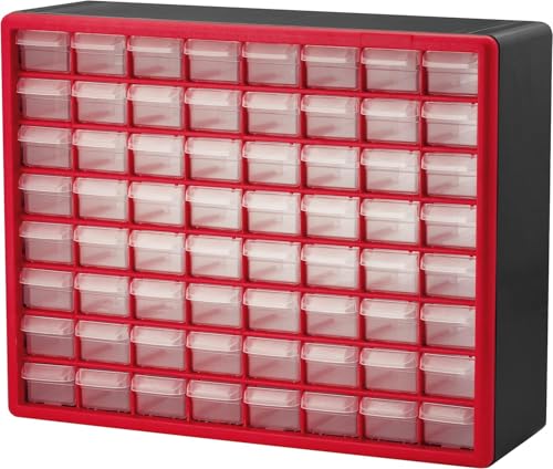 Akro-Mils 24-Drawer Plastic Storage Cabinet, Black I624065