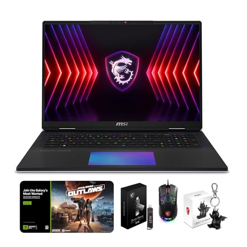 EXCaliberPC [2024] MSI Titan 18 HX A14VIG-036US Pro Extreme (Intel Core i9-14900HX, 192GB DDR5 RAM, 6TB NVMe SSD, NVIDIA GeForce RTX 4090, 18" UHD+ 120Hz Mini LED, Windows 11 Pro) Gaming Laptop