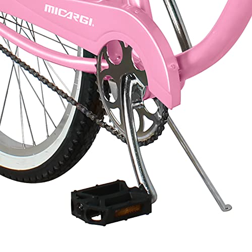 MICARGI 26 Inch Adult Cruiser Bicycle 7 Speeds Step-Through Steel Frame J7762