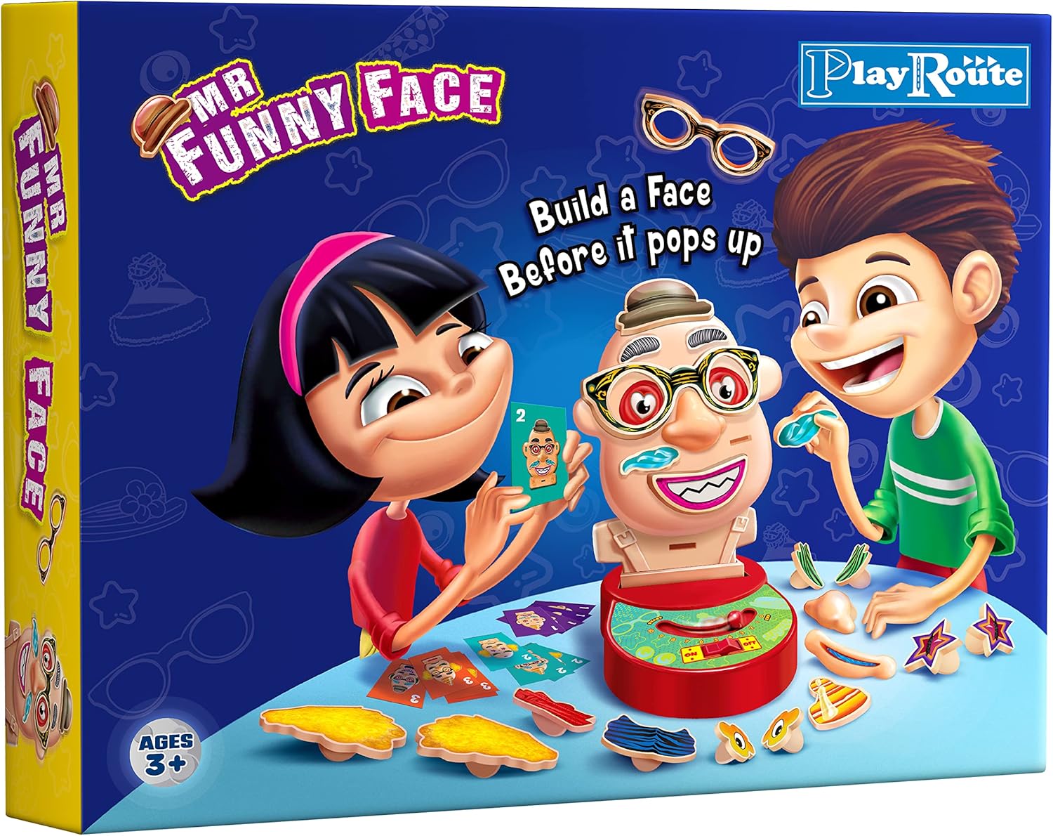 Funny Face Pop Up Game | Fun Board Game for Kids Ages 4-6-8 and up | Preschool & Family Pop Up Toy Game for Girls and Boys
