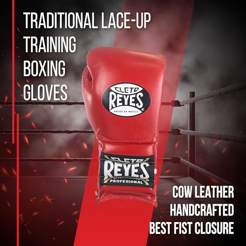 CLETO REYES Traditional Lace-Up Boxing Gloves for Training and Sparring S1445
