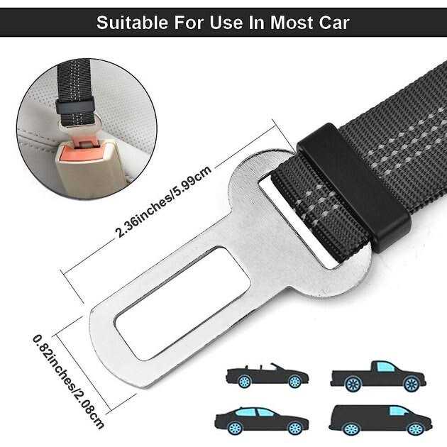 SlowTon Adjustable Dog Car Seat Belt U26764