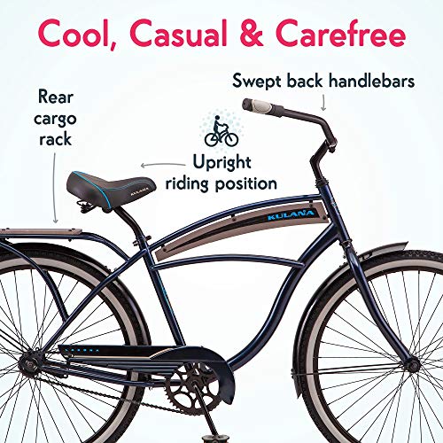 Kulana Lakona Beach Cruiser Bike for Men and Women, 20-26 Inch Wheels Y519175