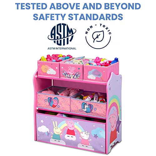 Delta Children 6 Bin Toy Storage Organizer, Disney Princess G9256