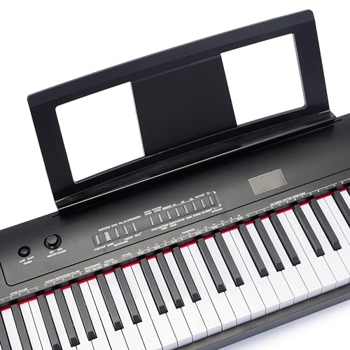 Amazon Basics Electric Keyboard 88-Keys Semi-Weighted Digital Piano with Sustain Pedal, Black H295585