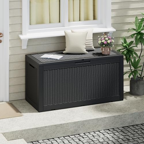 NUNU LAB 31 Gallon Outdoor Storage Box Waterproof Lockable Lid I8083
