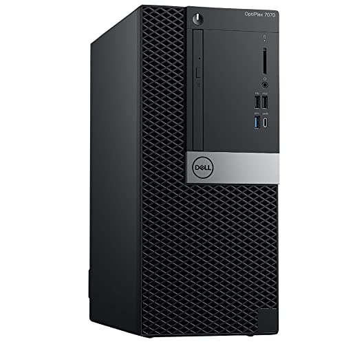 Dell Optiplex 7070 Tower Desktop Computer, Intel i7-9700, 32GB RAM, 1TB SSD, Windows 11 Pro (Renewed) C6201