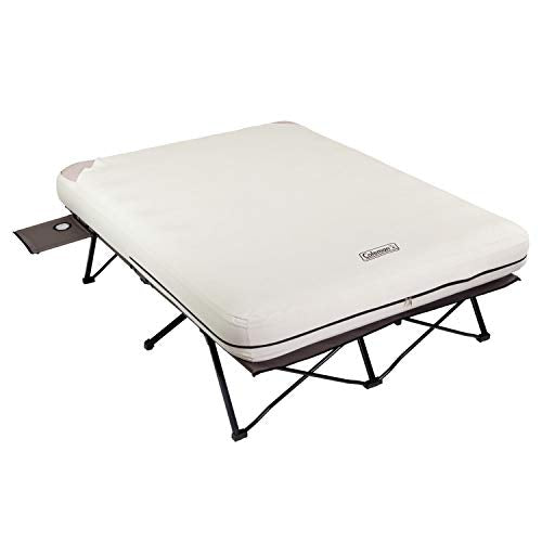 Coleman Queen-Size Airbed Cot Combination with Steel Frame, Battery Pump Included P918982