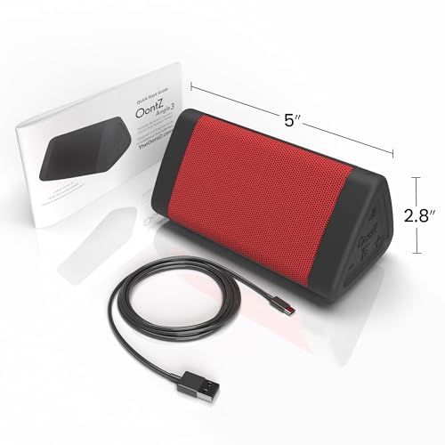 OontZ Angle 3 Portable Bluetooth 5.4 Speaker, IPX5 Water-Resistant, Black B762769