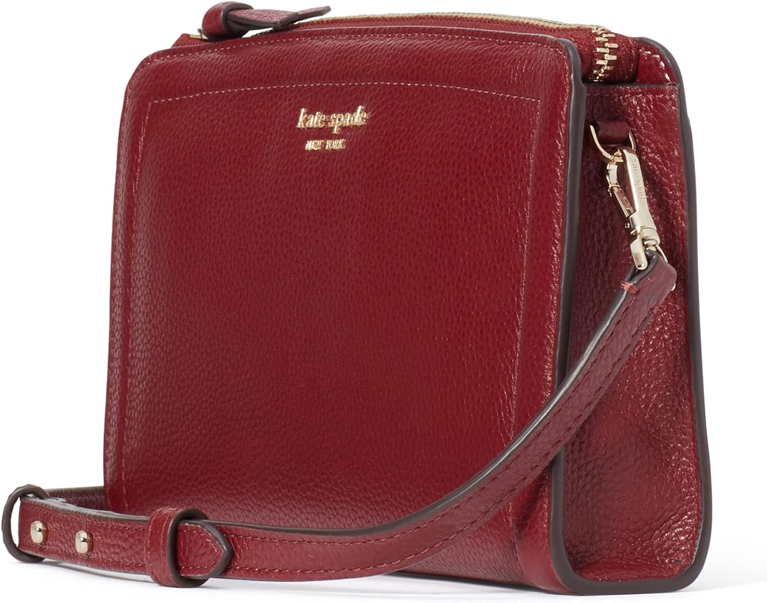 Kate Spade New York Knott Pebbled Leather Small Crossbody Autumnal Red G125029