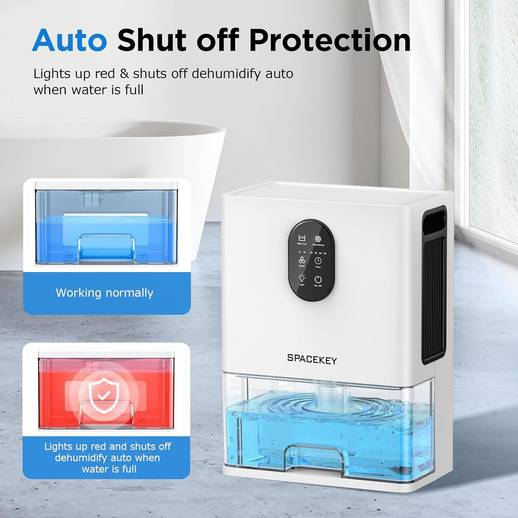 Dehumidifier for Home, 106 OZ, 850 Sq.ft, Quiet with LED Light M247411