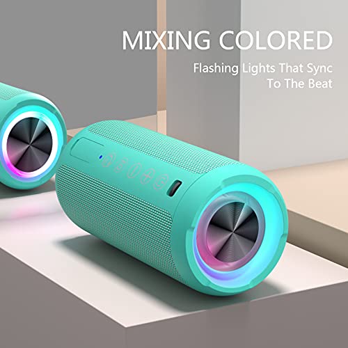 Ortizan Portable Bluetooth Speaker IPX7 Waterproof 24W Loud Sound, Black J77282