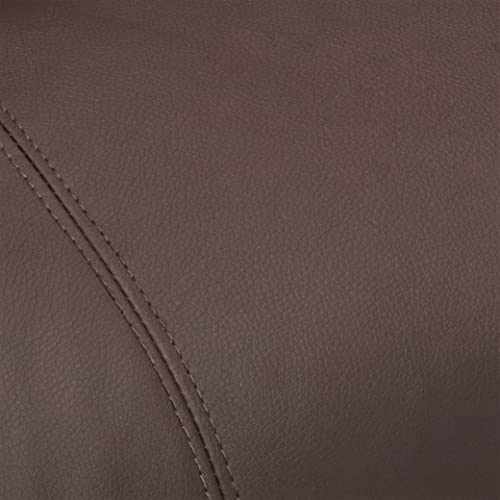 MCombo Small Power Lift Recliner Chair with Massage and Heat, Faux Leather, Dark Brown E441