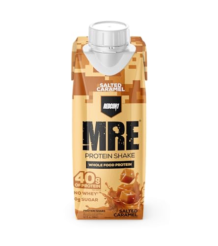 REDCON1 MRE Ready to Drink Protein Shakes, Cookies & Cream - Lactose + Whey Free RTD, 12 Pack Y377913