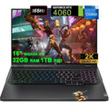 Lenovo Legion Pro 5 Gaming Laptop 16" WQXGA 165Hz 100% sRGB Intel 16-Core i7-13700HX (Beats i9-12900H) 32GB RAM 1TB SSD GeForce RTX4060 8GB Graphic RGB Backlit Rapid Charge Win11 Black + HDMI Cable