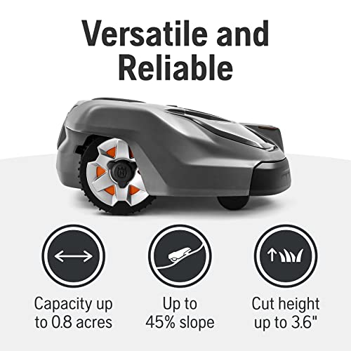 Husqvarna 410iQ Automower Robotic Mower with Charging Station and Replacement Blades V76498