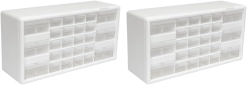 Akro-Mils 24-Drawer Plastic Storage Cabinet, Black I624065