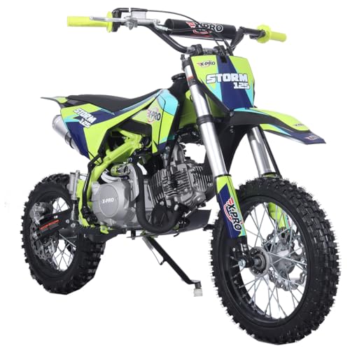 X-PRO 125cc Kids Dirt Bike Pit Bike with 4-Speed Semi-Automatic Transmission R1920