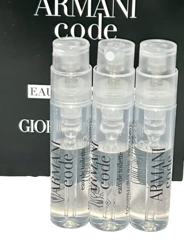GIORGIO ARMANI Men ARMANI CODE EDT Sample Spray Perfume 1.2ml 3 PCS set L913664