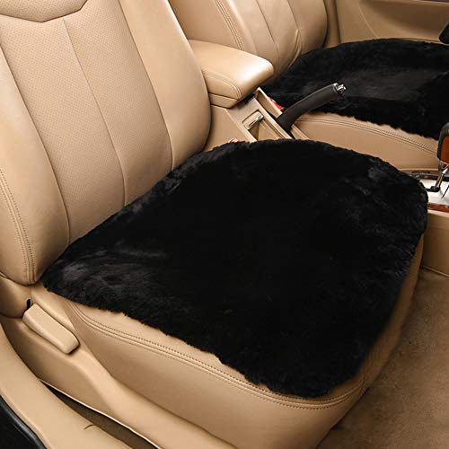 Genuine Sheepskin Car Seat Cushion Natural Fur Cover for Car Truck SUV I40727