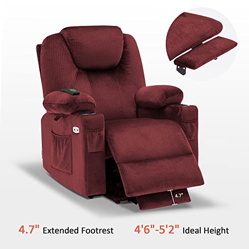 MCombo Small Power Lift Recliner Chair for Elderly with Heat and Massage, USB & Type C Ports J262