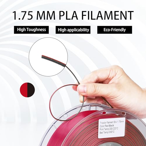 Rainbow 3D PLA Printer Filament 1.75mm Matte, 1kg P386477
