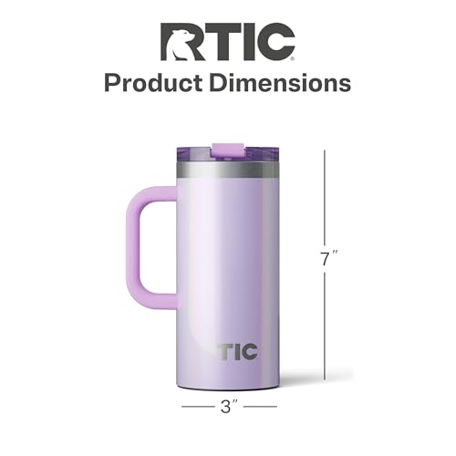 RTIC 20oz Road Trip Travel Mug with Lid and Handle, Insulated Stainless Steel P393441