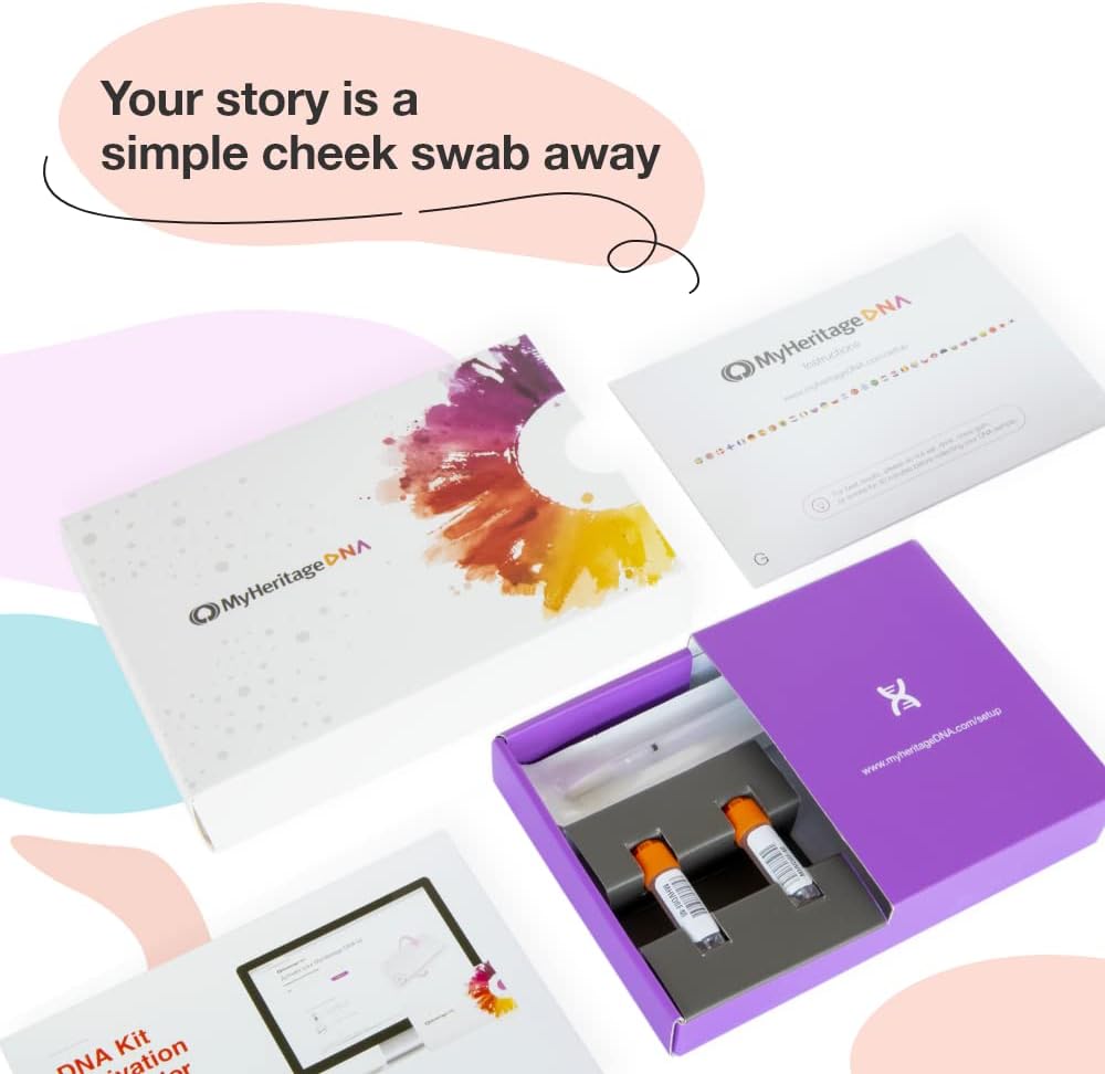Ancestry & Ethnicity DNA Test Kit with Relative Matching E7411