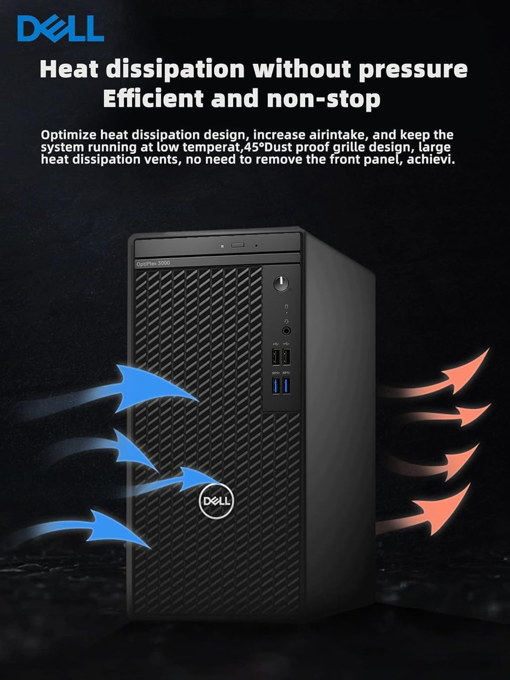 Dell Optiplex 3000 Tower Desktop, Intel Core i5-12500, 32GB RAM, 512GB SSD + 1TB HDD, Windows 11 Pro D262