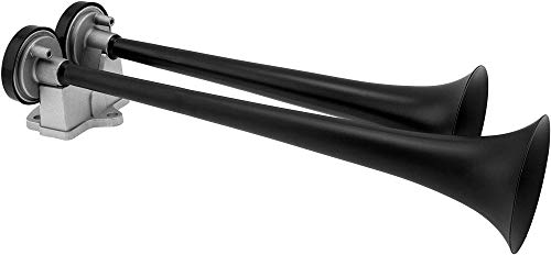 Vixen Horns Train Horn Kit 12V Black VXH2112B for Trucks Cars Motorcycles Z83817