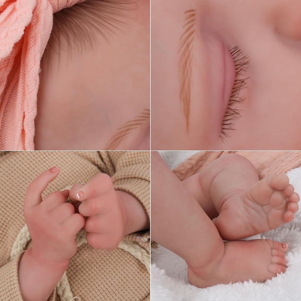 CHAREX Realistic Newborn Baby Doll 20 Inch Sleeping Soft Reborn Doll Z700