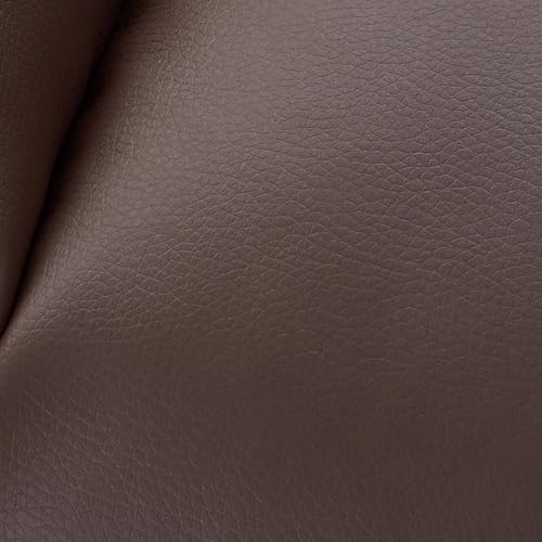 MCombo Small Power Lift Recliner Chair with Massage and Heat, Faux Leather, Dark Brown E441
