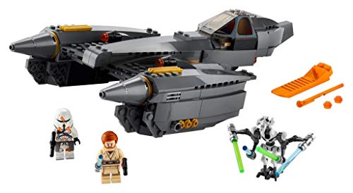 LEGO Star Wars: Revenge of The Sith General Grievous’s Starfighter 75286 Spacecraft Set with General Grievous, OBI-Wan Kenobi and Airborne Clone Trooper Minifigures (487 Pieces)