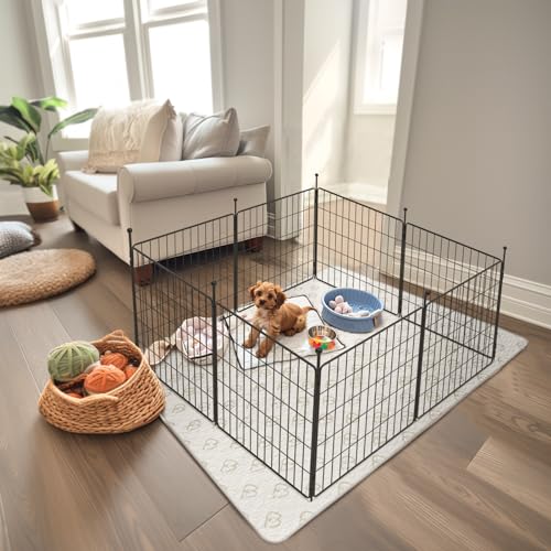 FXW MiniPaws Dog Playpen 8 Panels Portable for Indoor & Outdoor Y720