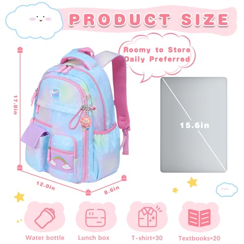 Girls Anti-Theft Waterproof School Backpack W160652