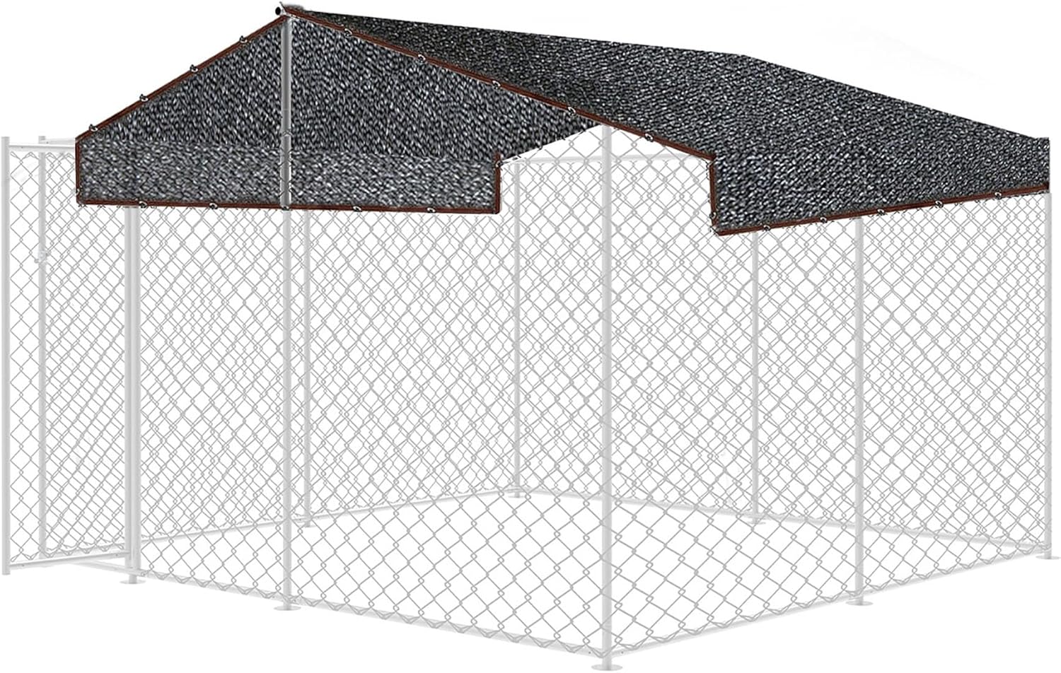 10 by 10 Feet Dog Kennel Cover Mesh Shade Panel with Grommets D573734