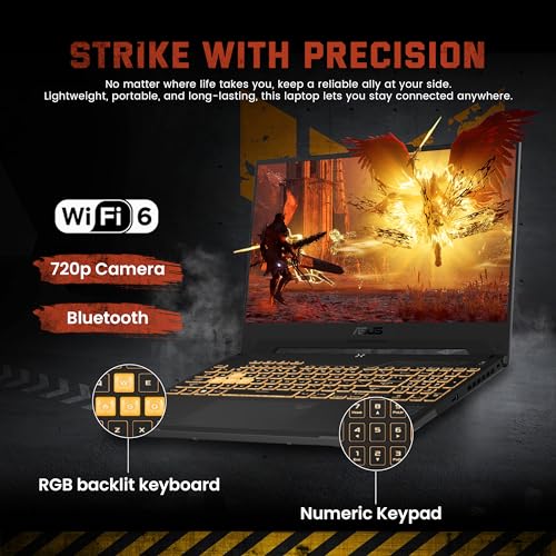 Asus TUF F15 Gaming Laptop 15.6" FHD 144Hz i7-12700H 16GB RAM 1TB SSD RTX 4070, Grey F826939