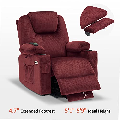 MCombo Small Power Lift Recliner Chair for Elderly with Heat and Massage, USB & Type C Ports J262
