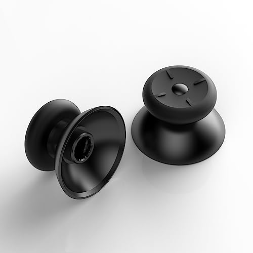 Thumbsticks Replacement for Oculus Quest 2 Controller/Meta Quest 3 Controller, for Oculus Quest 2 Controller Replacement Parts, Include 2 Thumbsticks, for Oculus Quest 3 Controller (Black-2-in-1)