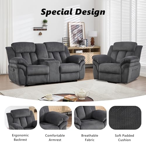 CANMOV 46" Wide Power Lift Recliner Chair for Elderly, with Massage and Heat, Light Brown K346927