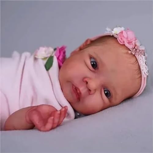 CHAREX Lifelike Reborn Baby Dolls Boy - 18 Inch Sleeping Realistic Newborn Dolls, Handmade Real Life Size Baby Dolls with Weighted Soft Cloth Body Gift Toy for Age 3+