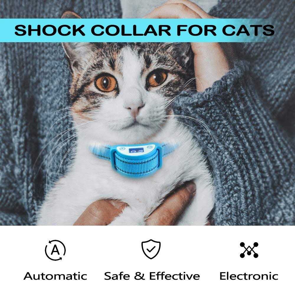 Paipaitek Cat Shock Collar Automatic Trainer for Cats L33424