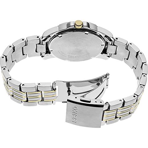 SEIKO Men's Watch - Day/Date Calendar, Stainless Steel, 100m Water-Resistant C547111