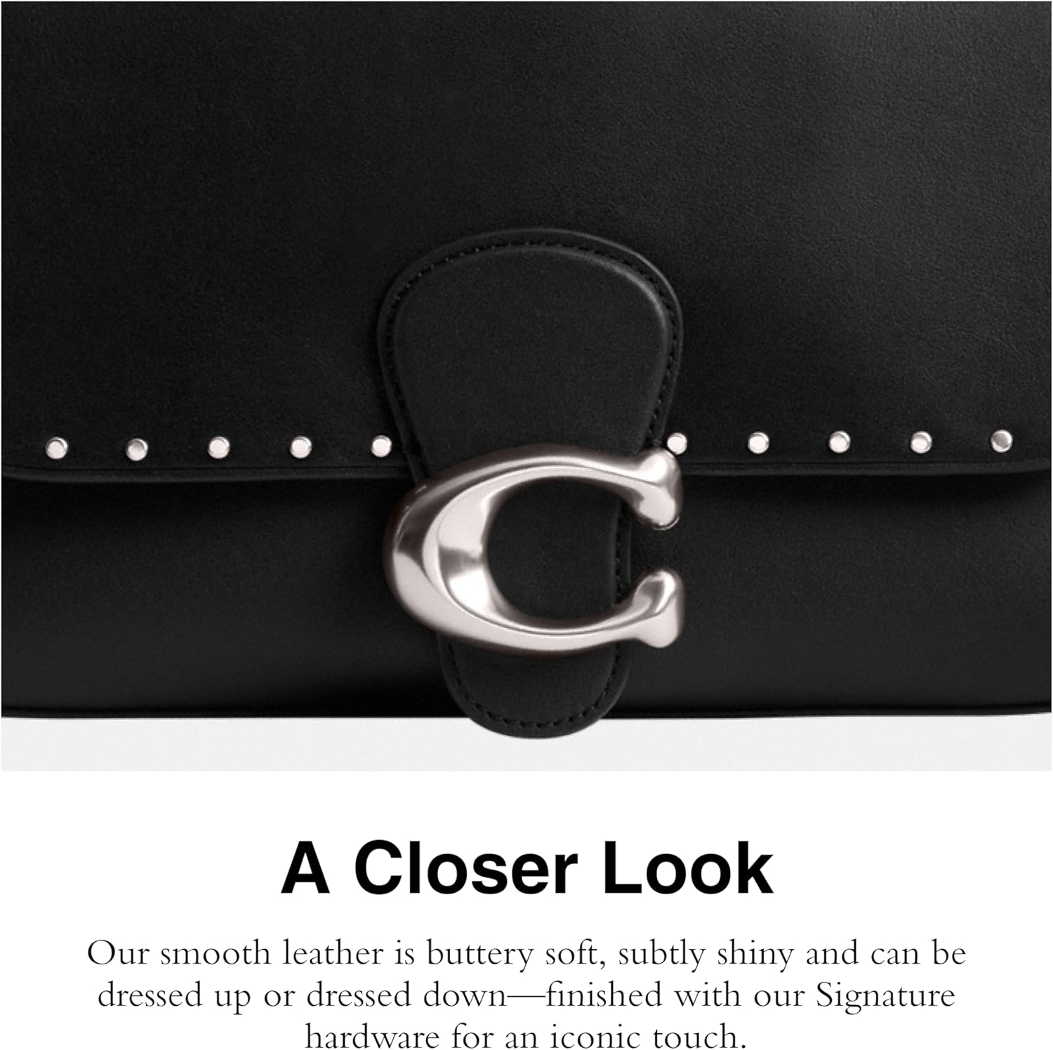 Coach Soft Tabby Black R676