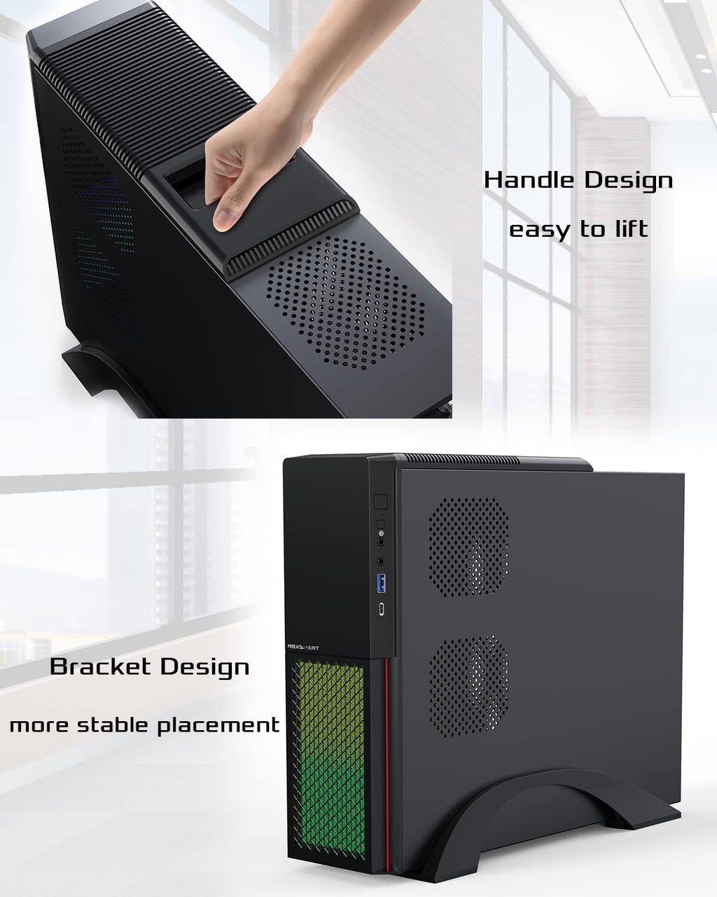 Desktop Computer PC 16GB RAM 512GB SSD Core i7-4765T WiFi6E Bluetooth 5.3 W672863