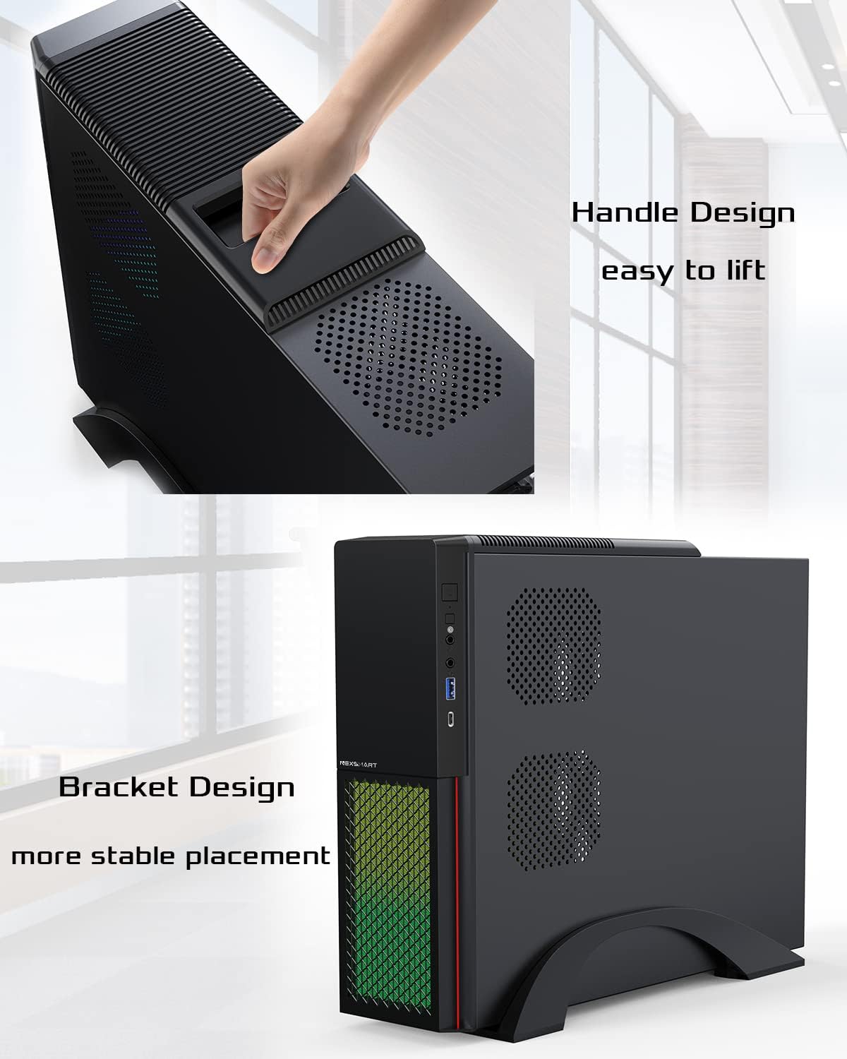 Desktop Computer PC 16GB RAM 512GB SSD Core i7-4765T WiFi6E Bluetooth 5.3 W672863