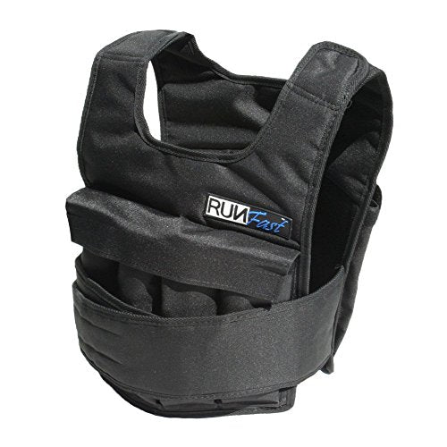 RUNmax Pro Weighted Vest 12lbs/ 20lbs/ 40lbs/ 50lbs/ 60lbs with Shoulder Pads Option