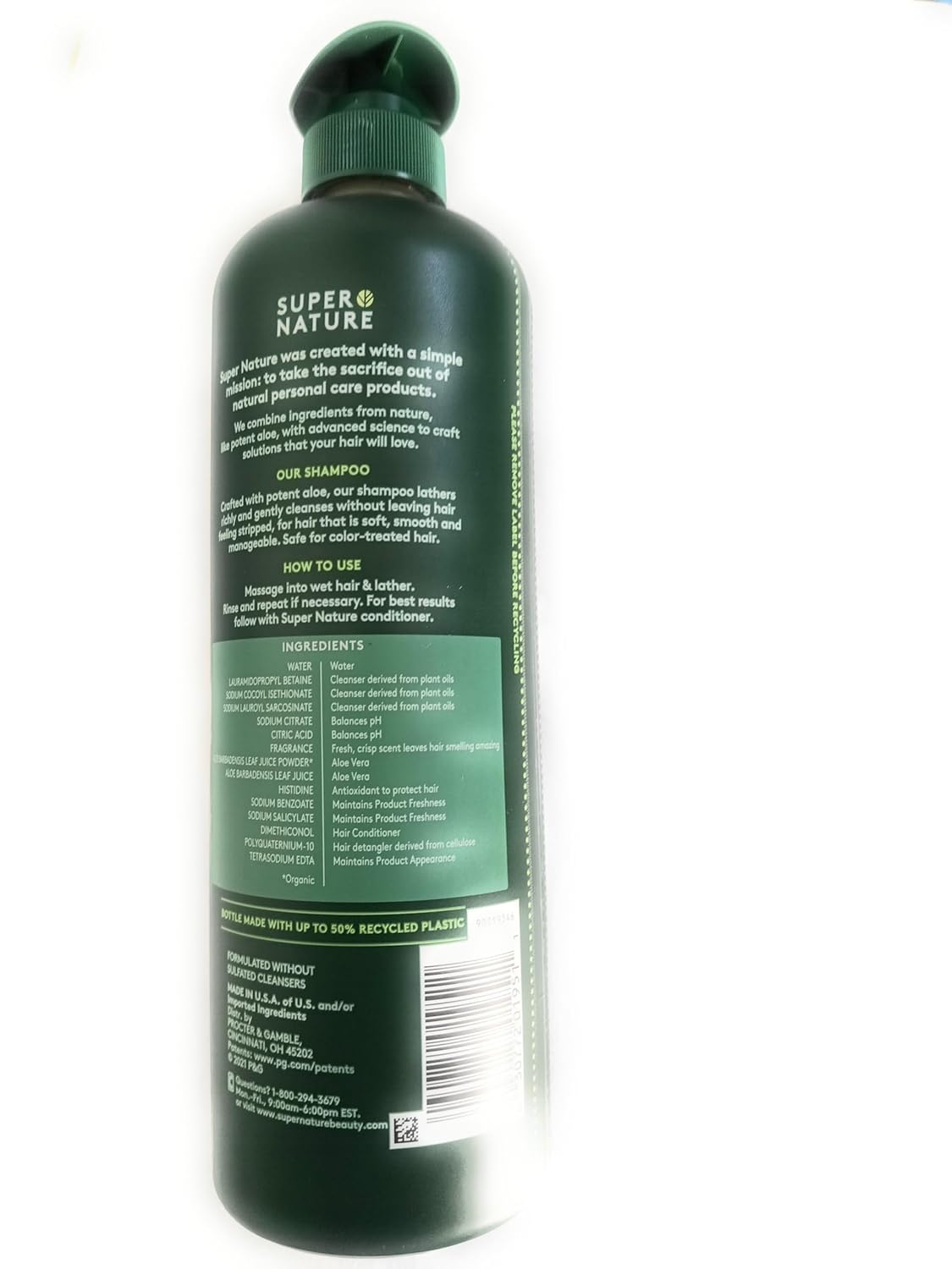 Super Nature Potent Aloe Gentle Moisture Shampoo 30 Fl Oz Q42227