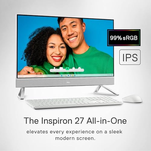 Dell Inspiron 5400 24-inch All-in-One Desktop, FHD Display, Intel Core i3, 8GB RAM, 256GB SSD, Windows 11 Home O121